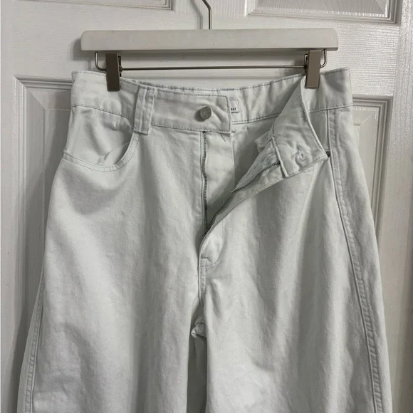 WeWoreWhat Wide Leg Jeans Size 30 Pale Blue High Waisted - Picture 5 of 8